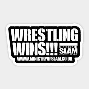 Wrestling Wins Ministry Of Slam Sticker